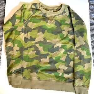 Hanna Andersson 150 Boys 12 Camo Long Sleeve Sweatshirt